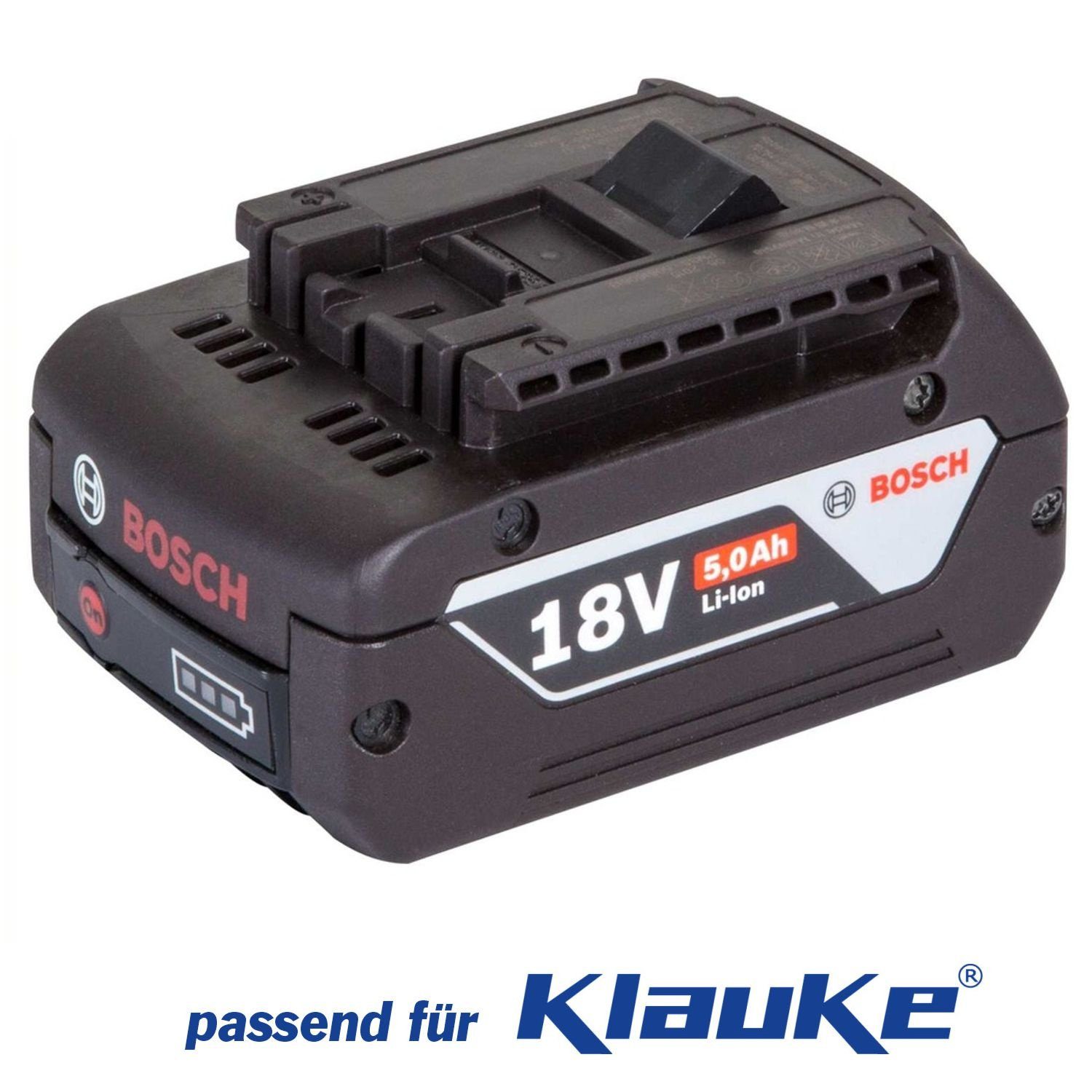 BOSCH Klauke RAL B2 EU Bosch Batterie 18 V / 5.0 Ah, Li-Ion Akku 5000 mAh