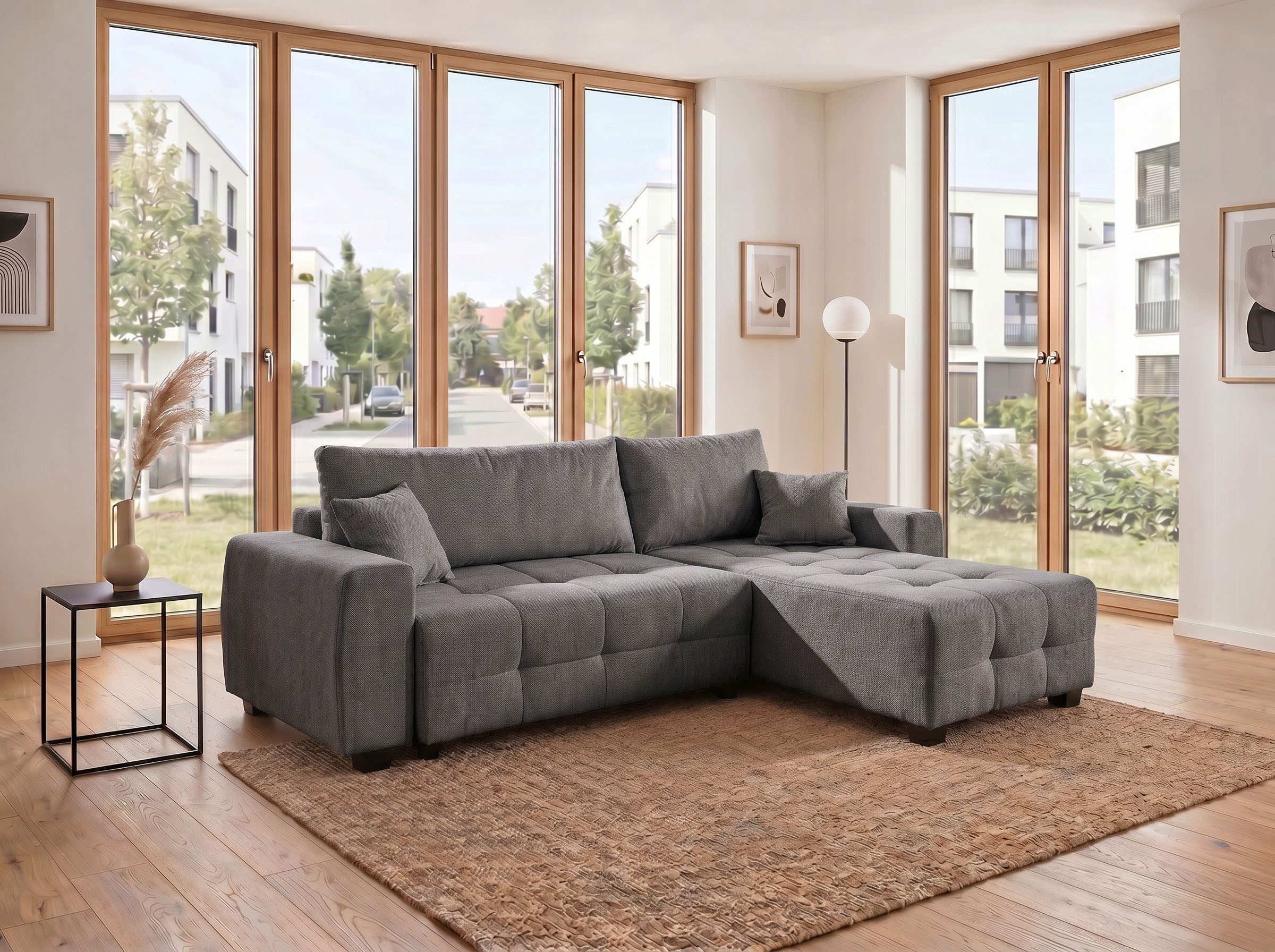 OTTO home Ecksofa Bella Couch L-Form, B: 234 cm - OTTO. Verlässliche Qualität., optional Schlaffunktion & Bettkasten, mit Zierkissen
