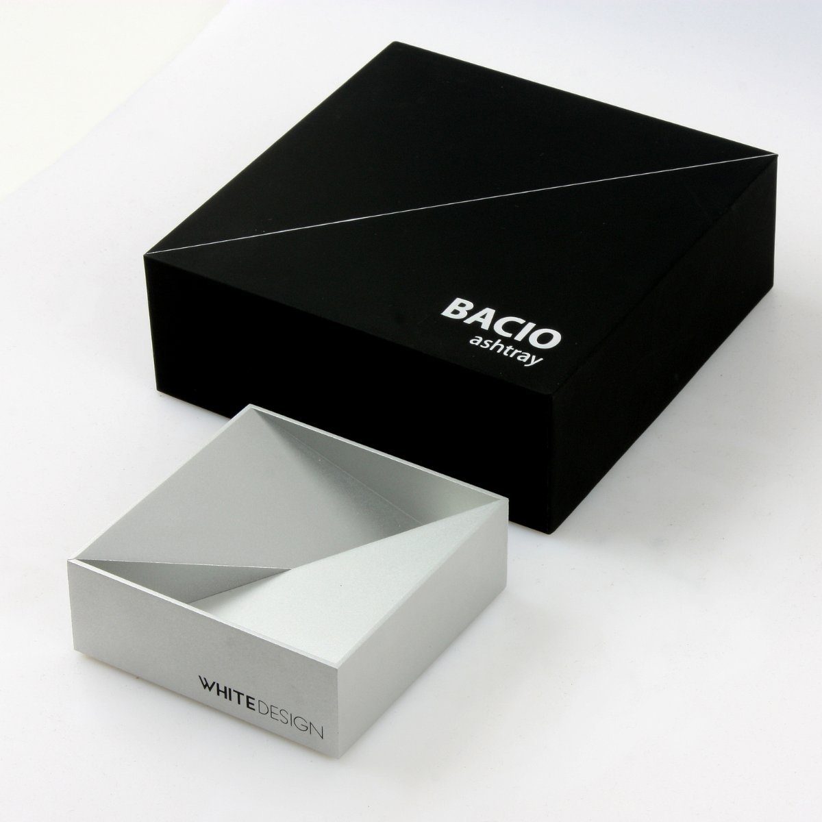 BACIO HermesDeals Aschenbecher Silber Aluminium Aschenbecher