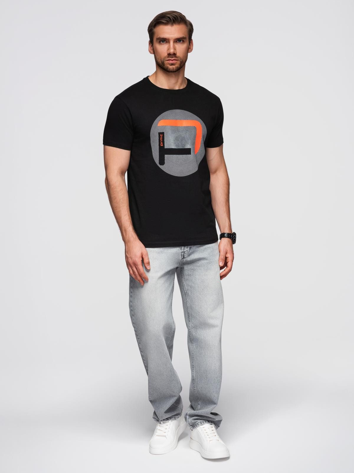 OMBRE Print-Shirt T-Shirt mit großem Aufdruck
