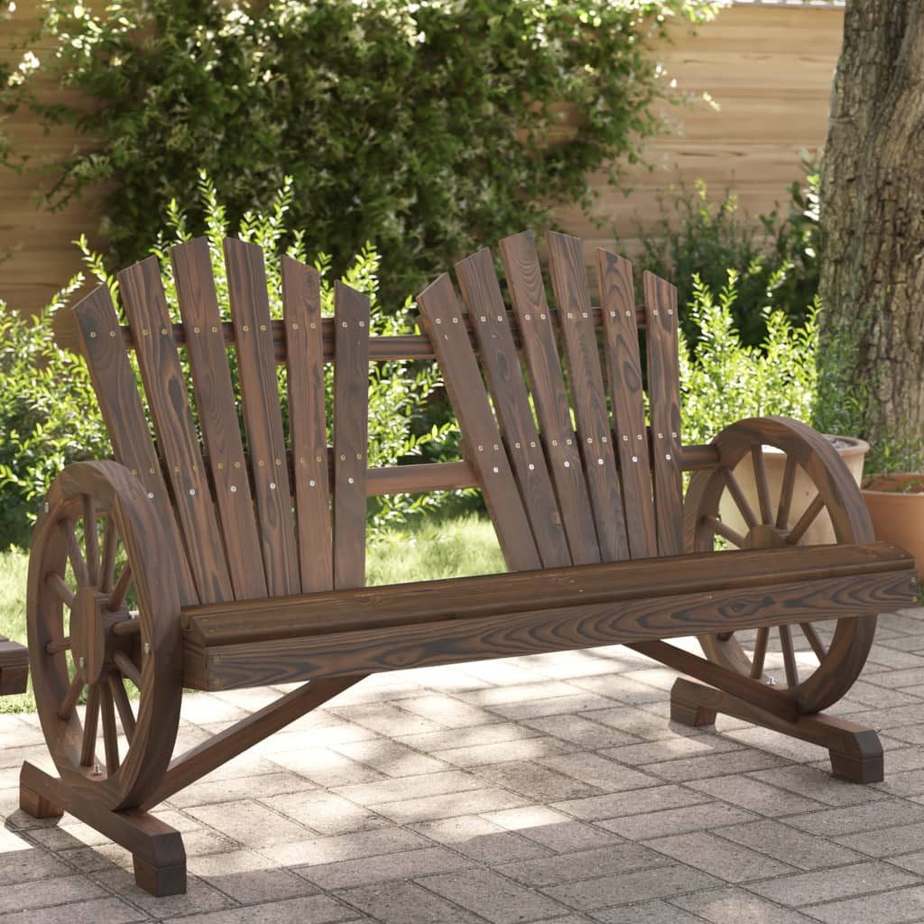 furnicato Gartenstuhl Adirondack-Massivholz 119 x 63,5 x 87 cm (1 St), Ergonomischer Outdoor-Sessel mit breiten Armlehnen für den Garten