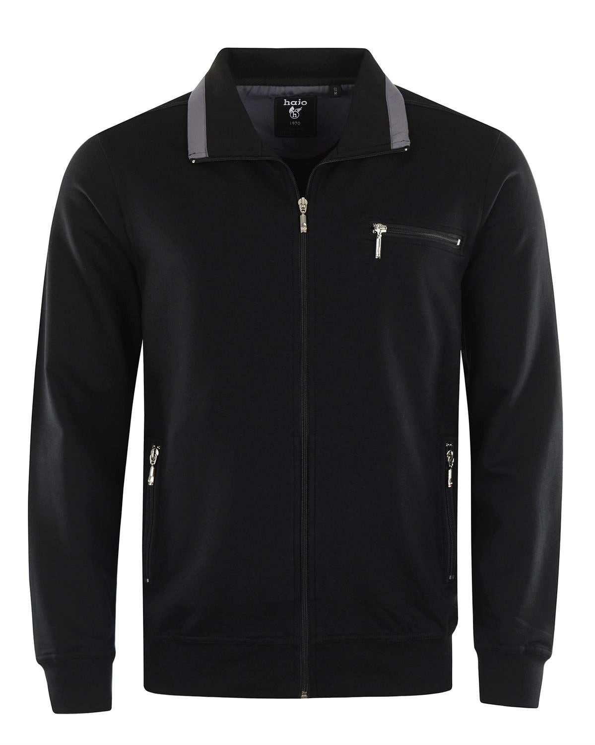 Hajo Kurzjacke Basic-Sweatjacke mit Elasthan günstig online kaufen