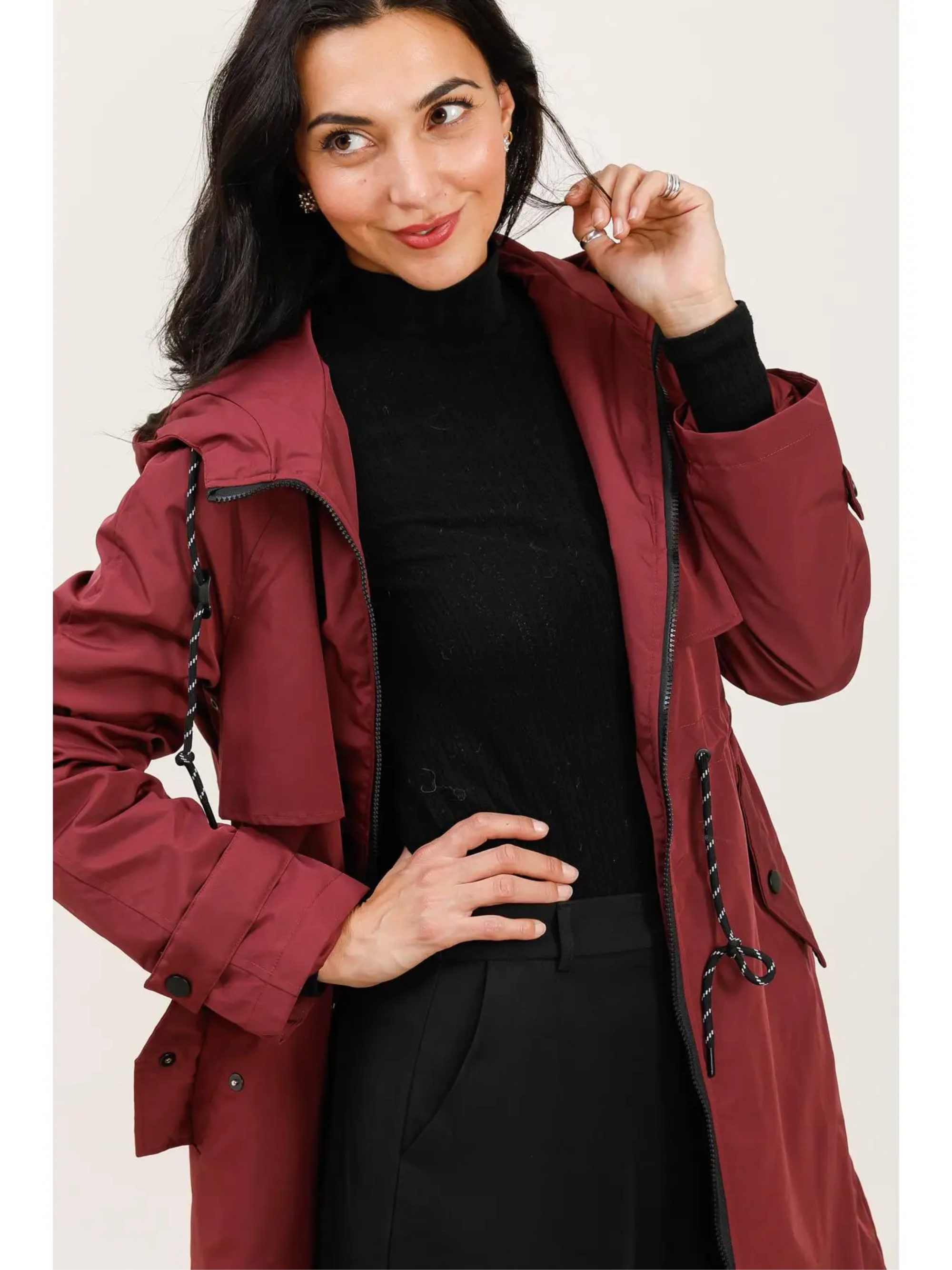 ANNIS Fashion & Accessoires Regenmantel "ELLA 1.0" (1-tlg) NEU, leicht gefü günstig online kaufen