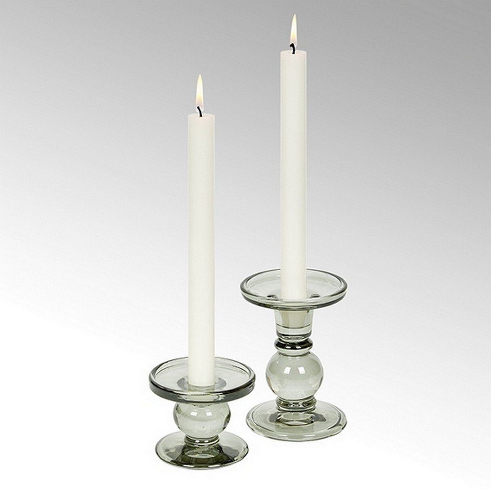 grau Lambert Andratx Kerzenständer Kerzenhalter hoch Glas