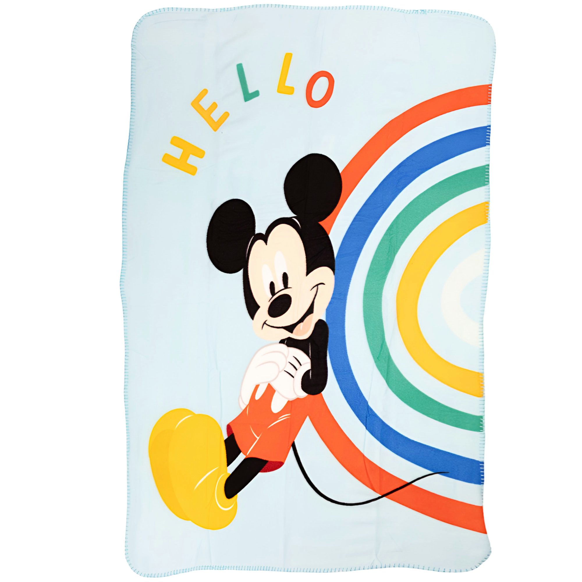 Wohndecke Disney Mickey Maus Fleece Wohndecke warme Kuscheldecke 100x140 cm, Disney