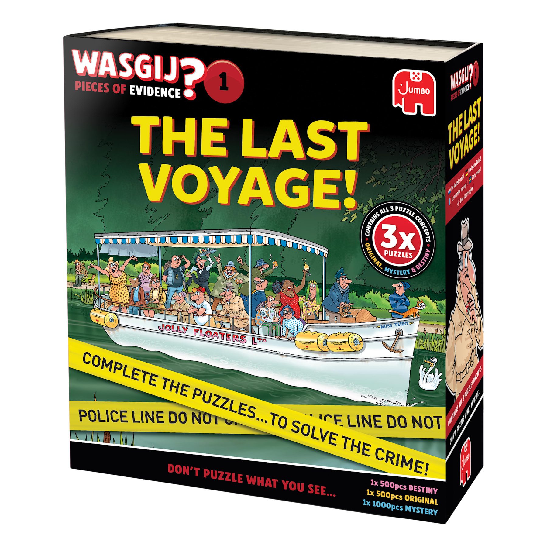 Jumbo Spiele Puzzle Wasgij Pieces of Evidence 1 - The Last Voyage! 3x Puzzles, 2000 Puzzleteile