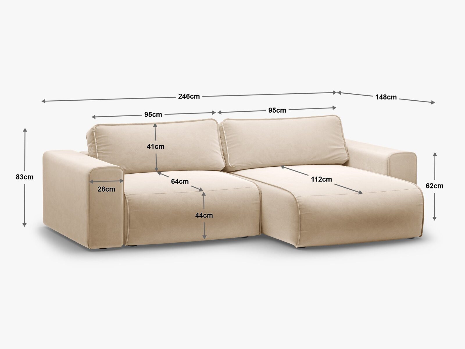 Micadoni Ecksofa Victor