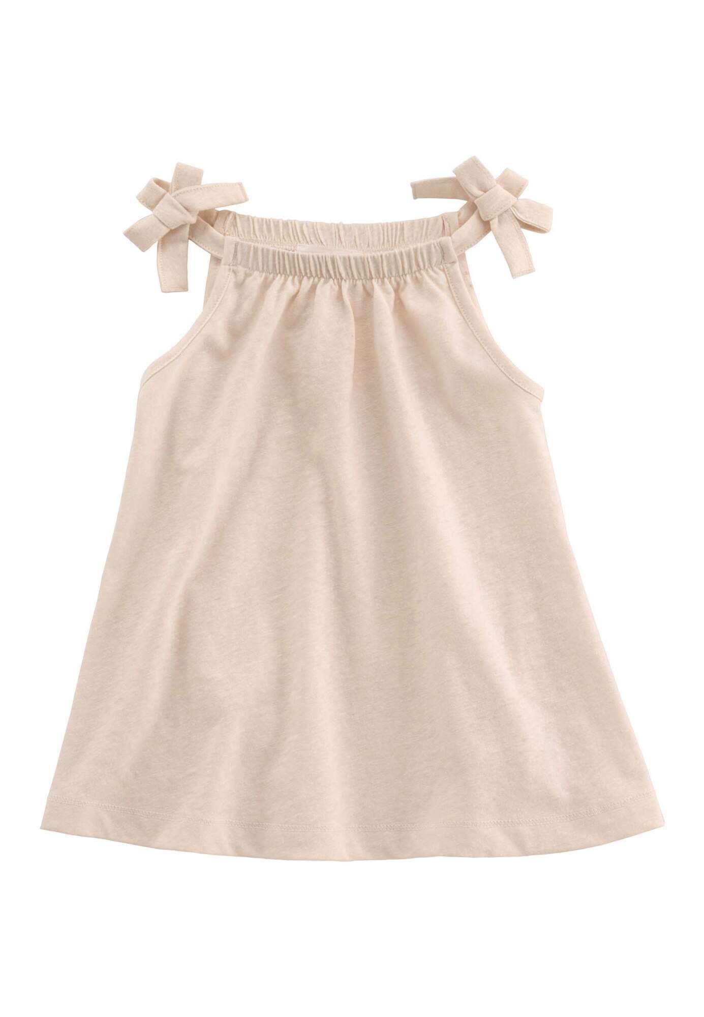 Hessnatur Jerseykleid aus Bio-Baumwolle mit Leinen (1-tlg)