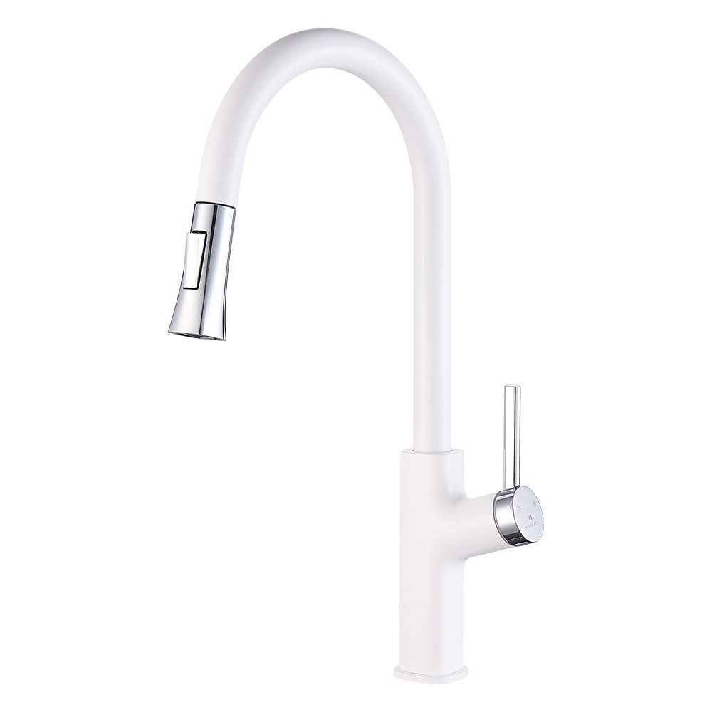 Thumbnail - HOMELODY Küchenarmatur Wasserhahn Küche 2 Strahlart Spültischarmatur Hochdruck Mischbatterie Ausziehbar 360°-Drehbar mit...