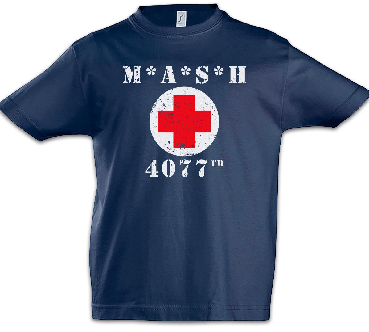 Print-Shirt MASH Logo Kinder T-Shirt 4077th M.A.S.H. Army Symbol TV Doctors Series