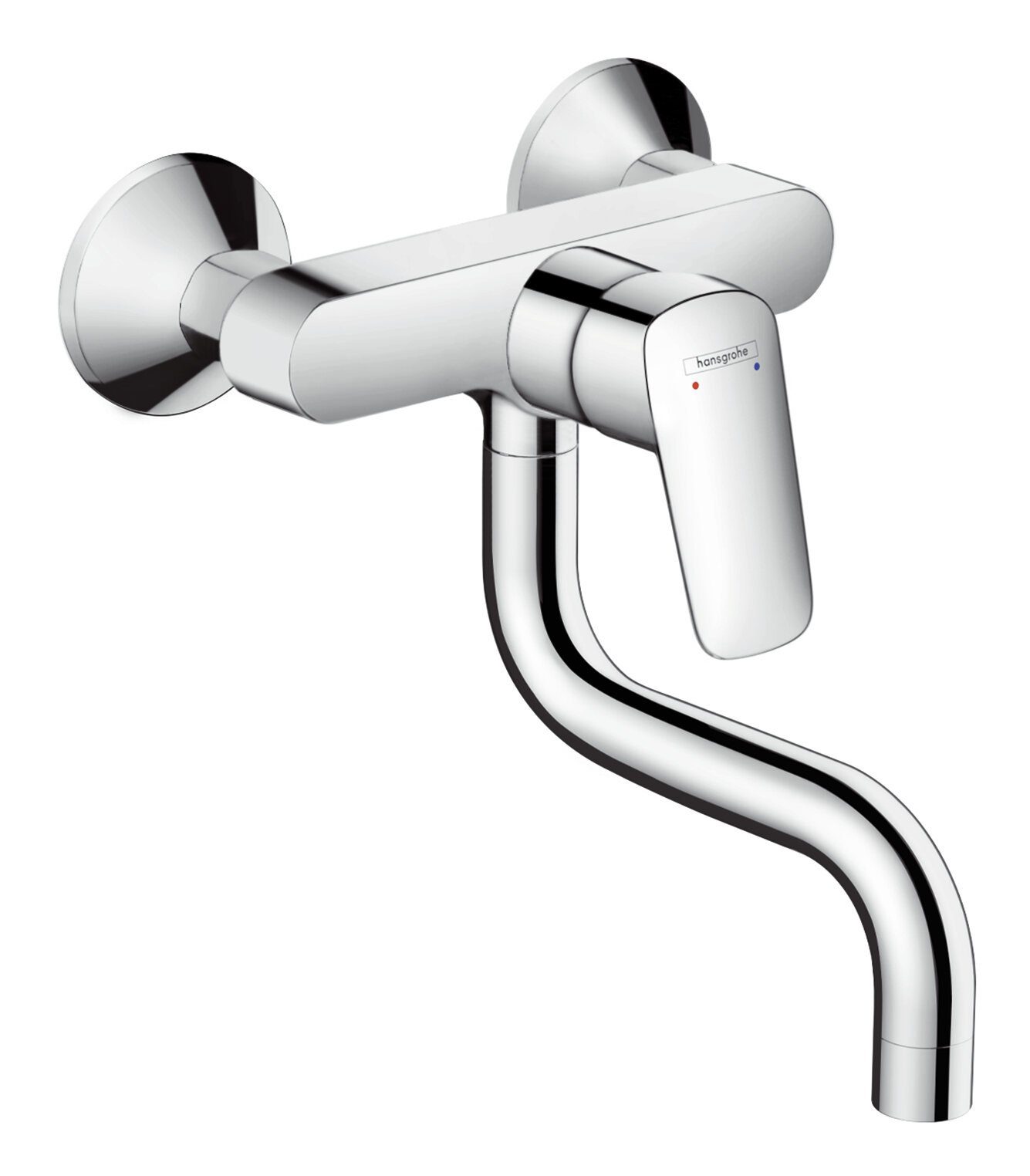 hansgrohe Küchenarmatur Logis M31 Einhebel-Küchenmischer 1jet Wandmontage - Chrom