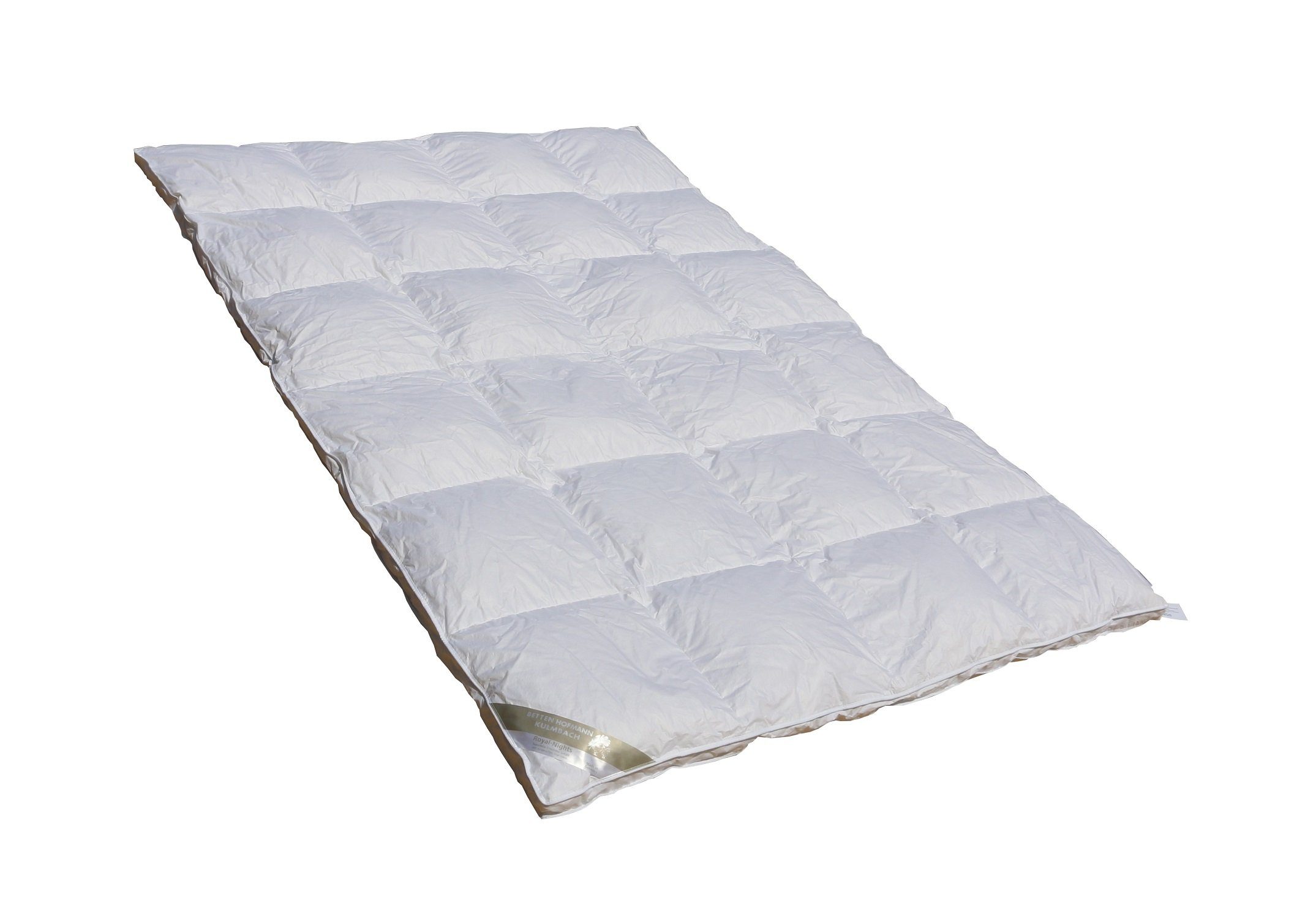 Betten Hofmann Gänsedaunenbettdecke Betten Hofmann White Sibiria Daunendecke, 5cm Außensteg, 6x7, 240x220, Füllung: 100% Gänsedaunen, Bezug: 100% Baumwolle, warme Ganzjahresdecke, hergestellt in Deutschland