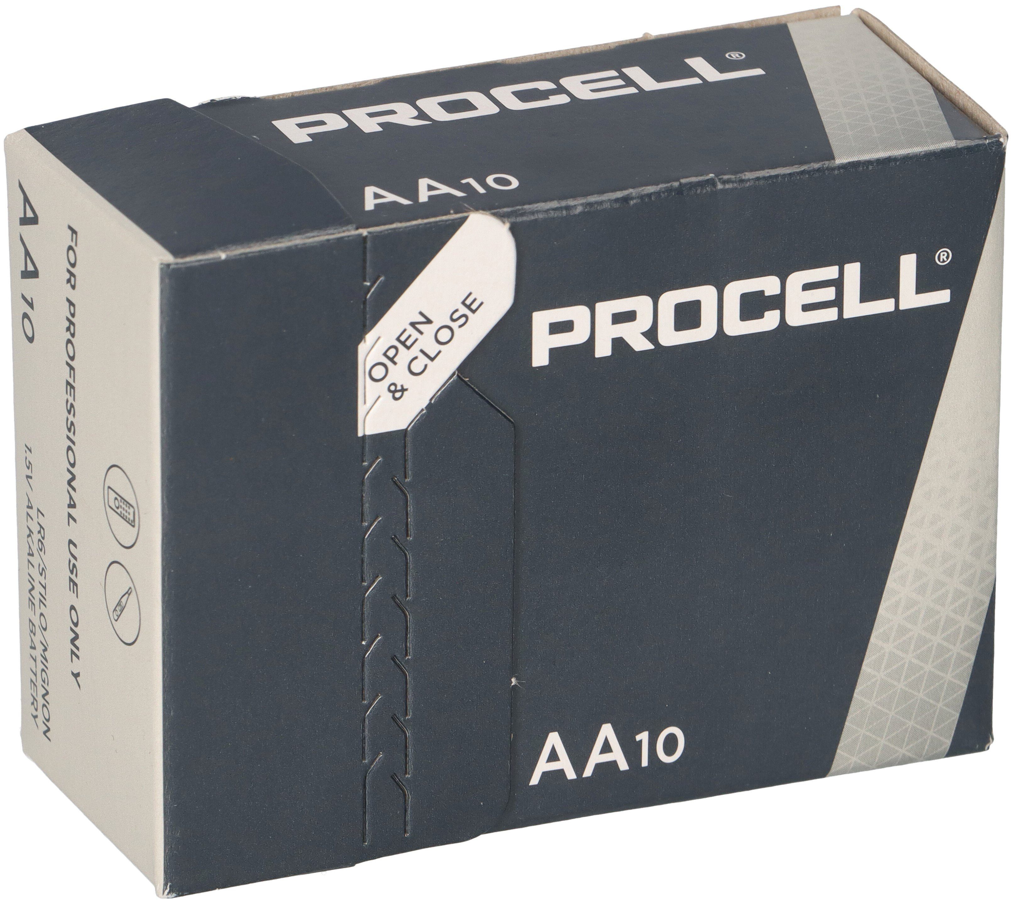 Duracell 10x Duracell Procell MN1500 Mignon AA LR6 Batterie Batterie