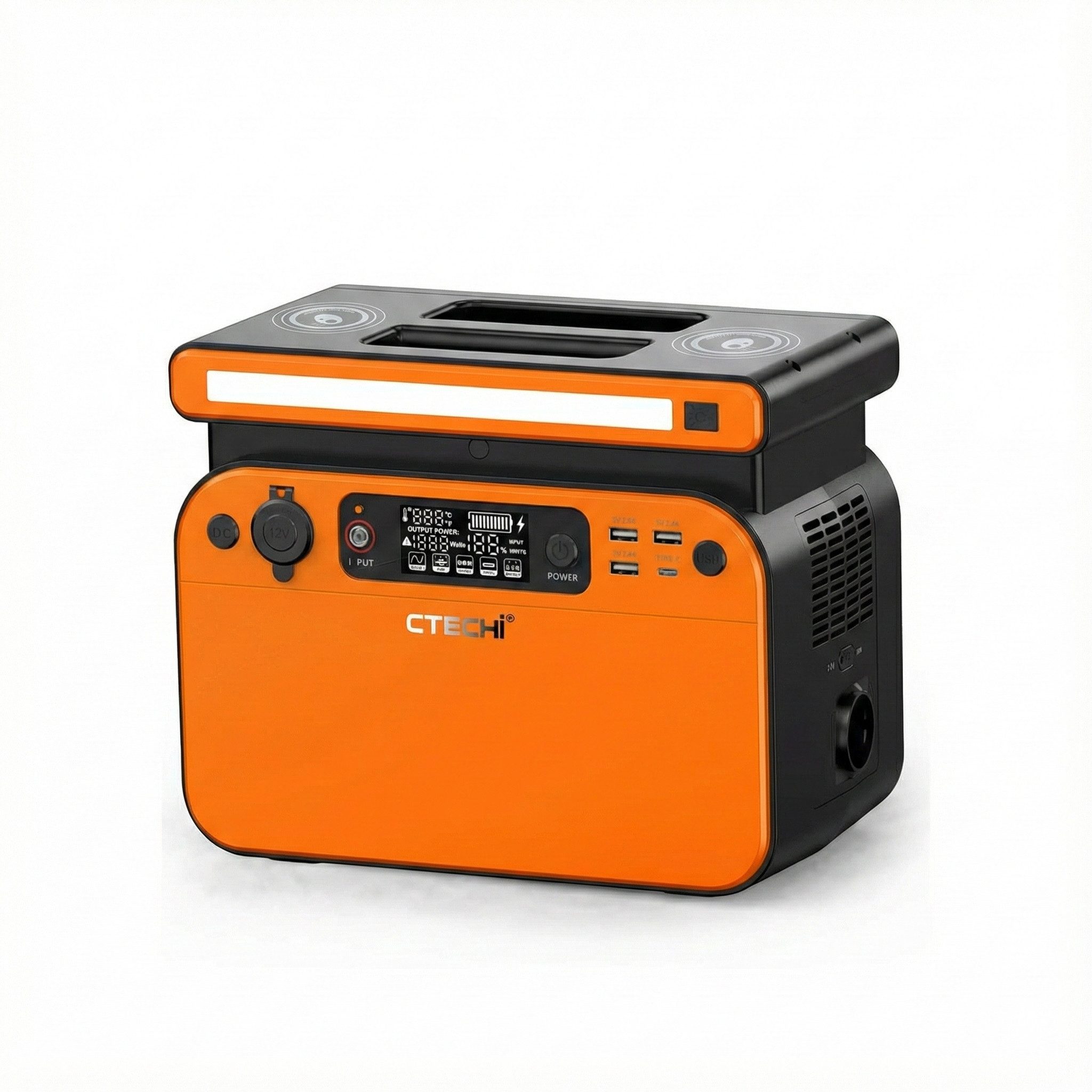 CTECHi GT500 1000Watt 518Wh Wireless Charging Solar Generator Powerstation