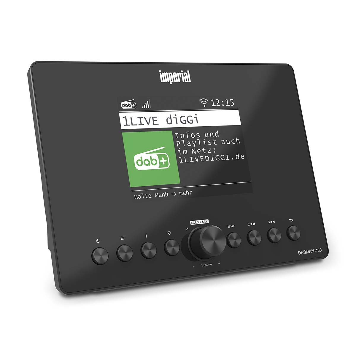 IMPERIAL DABMANI430BK Radio (Internet Radio, DAB+/UKW, Internetradio und Bluetooth. Streaming, USB & App-Steuerung)