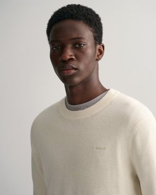 Gant Strickpullover COTTON WOOL RIB C-NECK