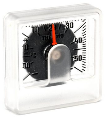 HR Autocomfort Raumthermometer Bimetall Relief Skala Thermometer JUSTIERBAR selbstklebend