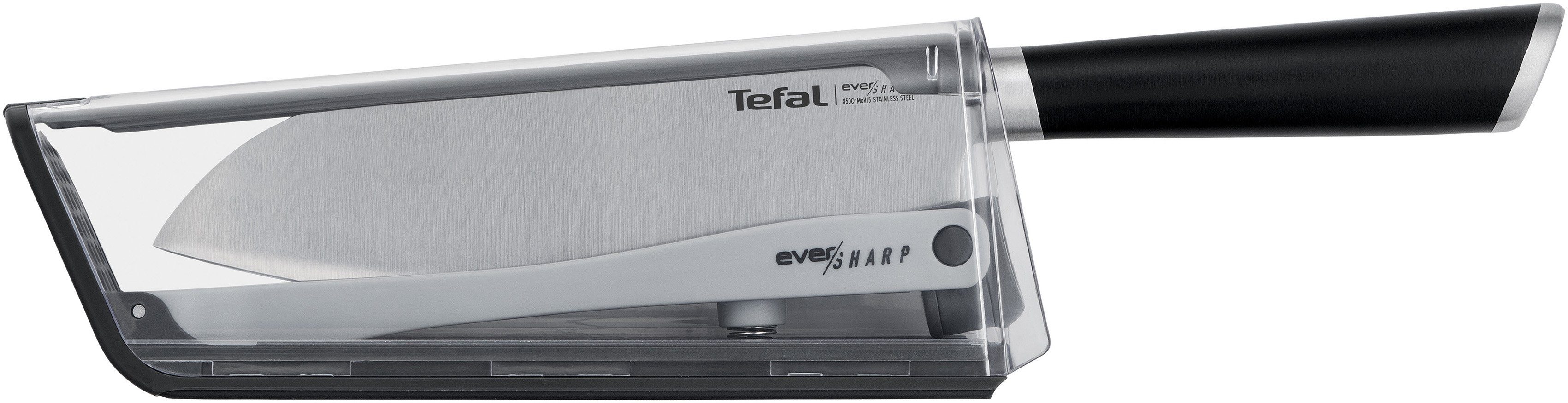 Tefal Messer-Set K25790 Ever Sharp S (Set, 2-tlg), Edelstahl, lang anhaltende Schneidleistung und Schärfe