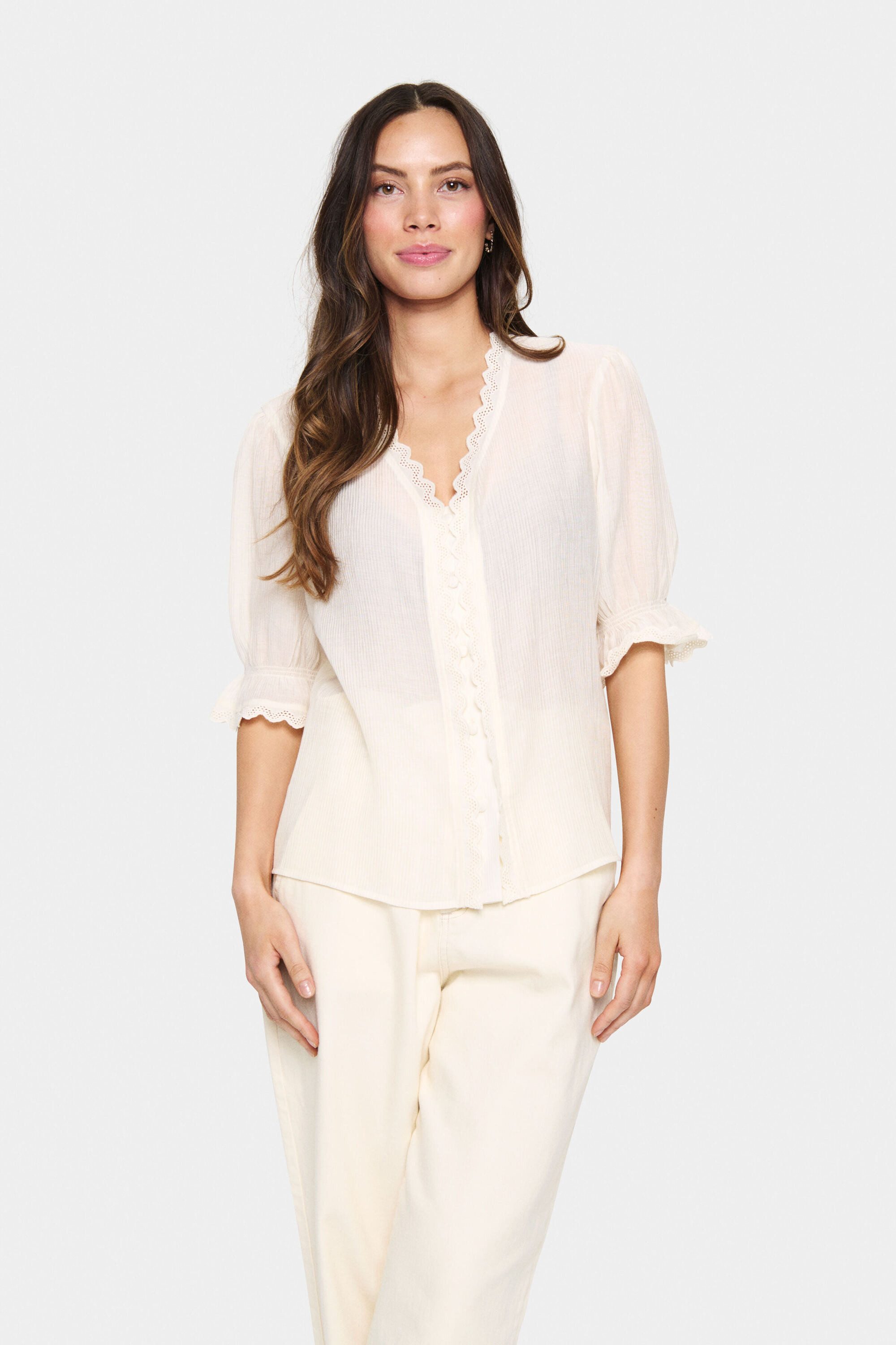 Saint Tropez Kurzarmbluse Kurzarm-Bluse KristelSZ günstig online kaufen