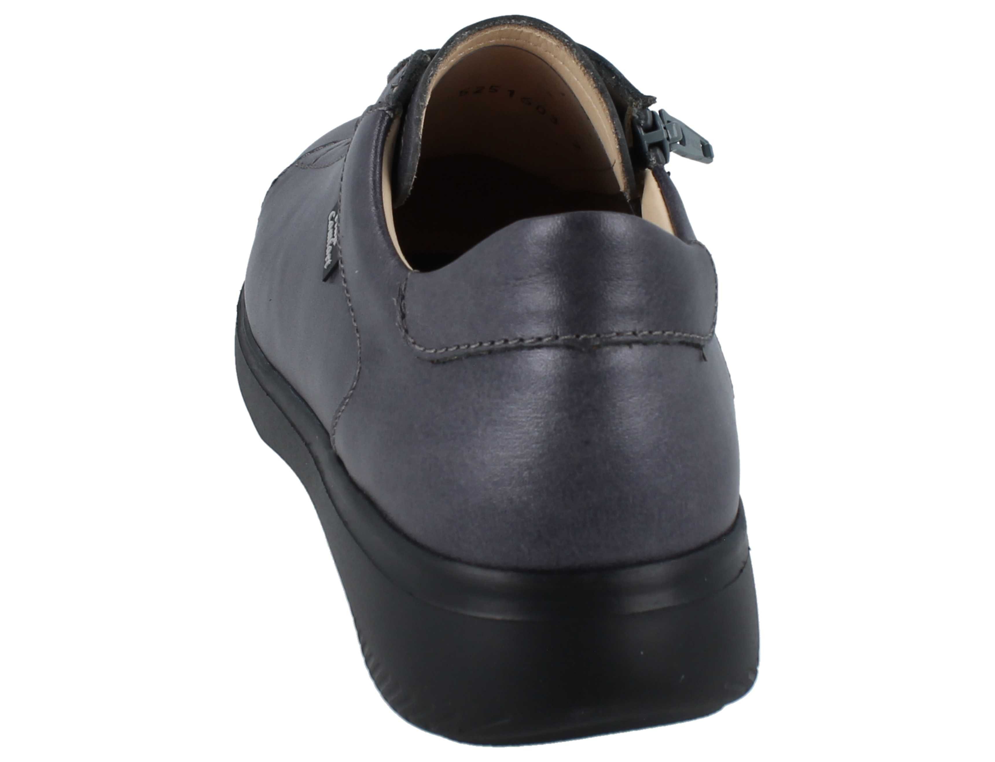 Finn Comfort FINN COMFORT Oakland Damen Halbschuhe mit Reißverschluss anthrazit Schnürschuh Wechselfußbett