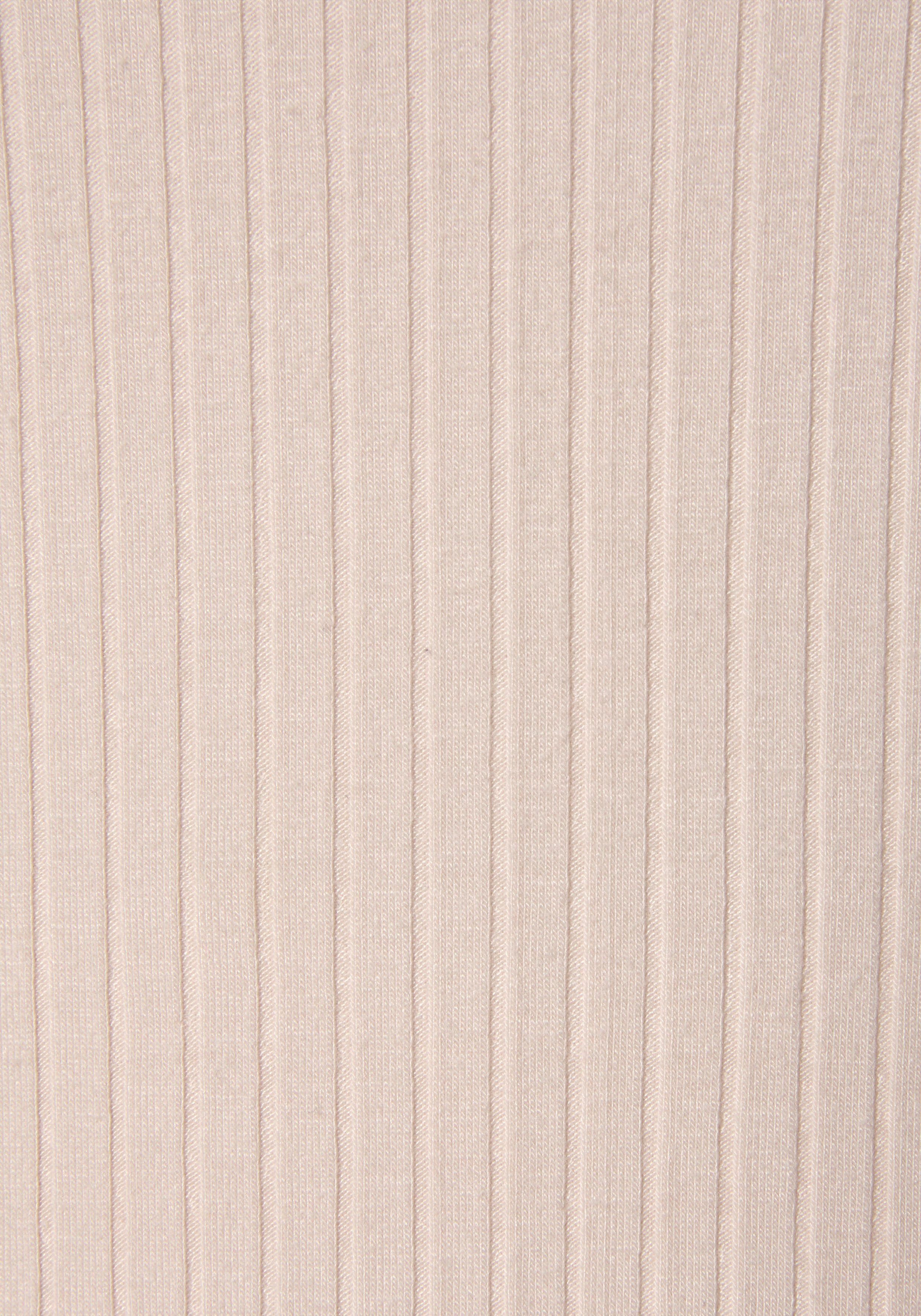 Midikleid Rippware aus LASCANA beige