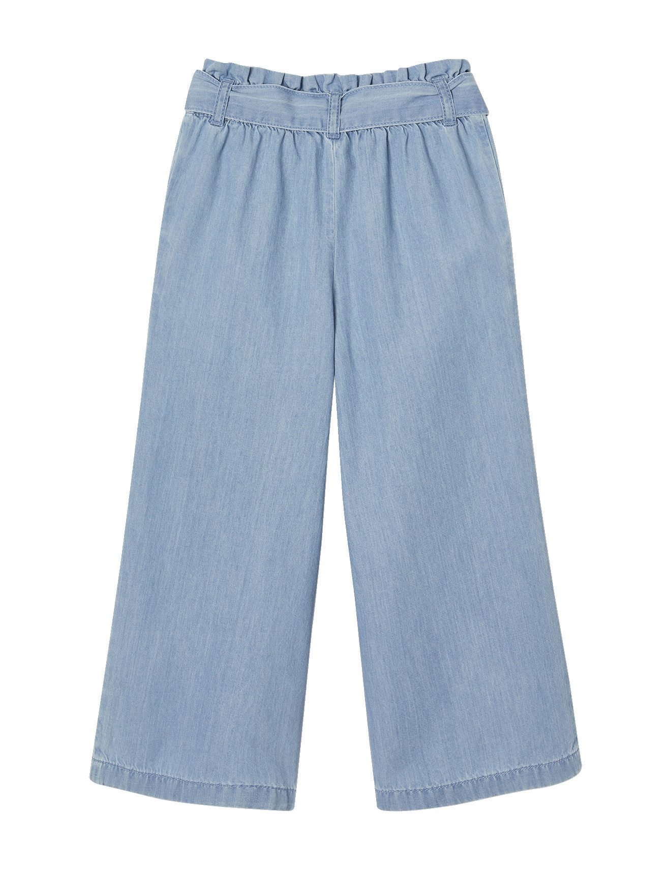 vertbaudet 3/4-Hose Mädchen Paperbag-Jeans, 3/4-Bein Bundweite verstellbar