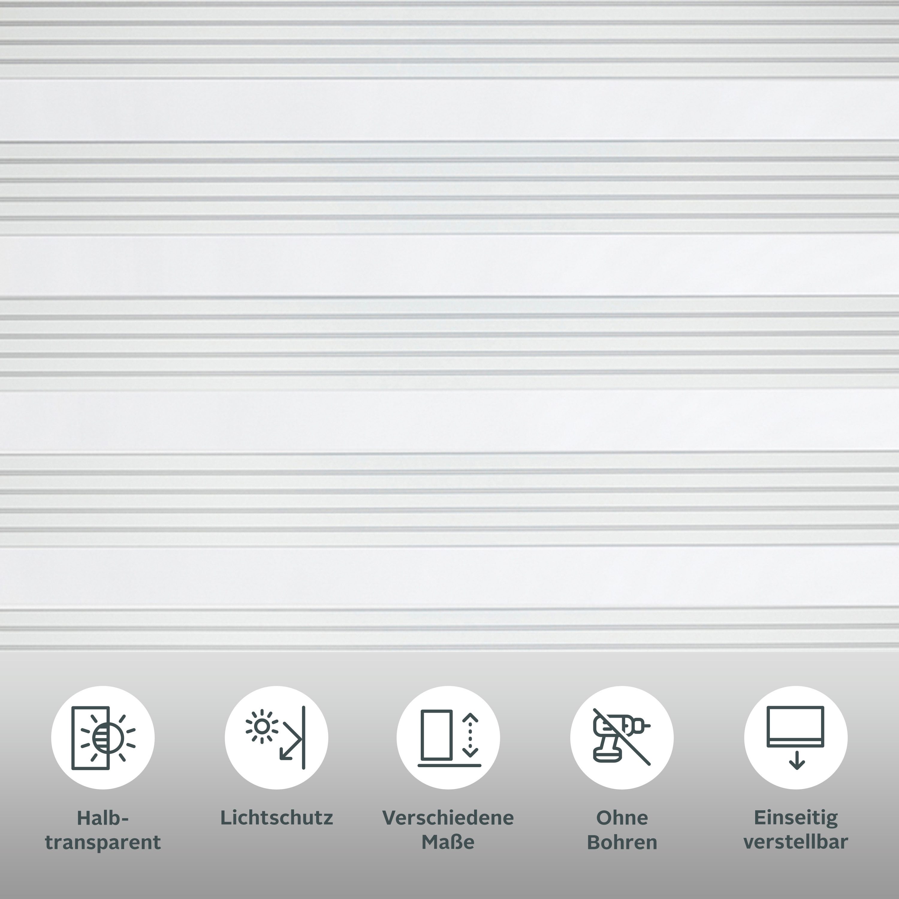 Doppelrollo TIMELI, OTTO home, Lichtschutz, ohne Bohren, freihängend, Klemmfix, Klemmfix-Doppelrollo, NEUHEIT!