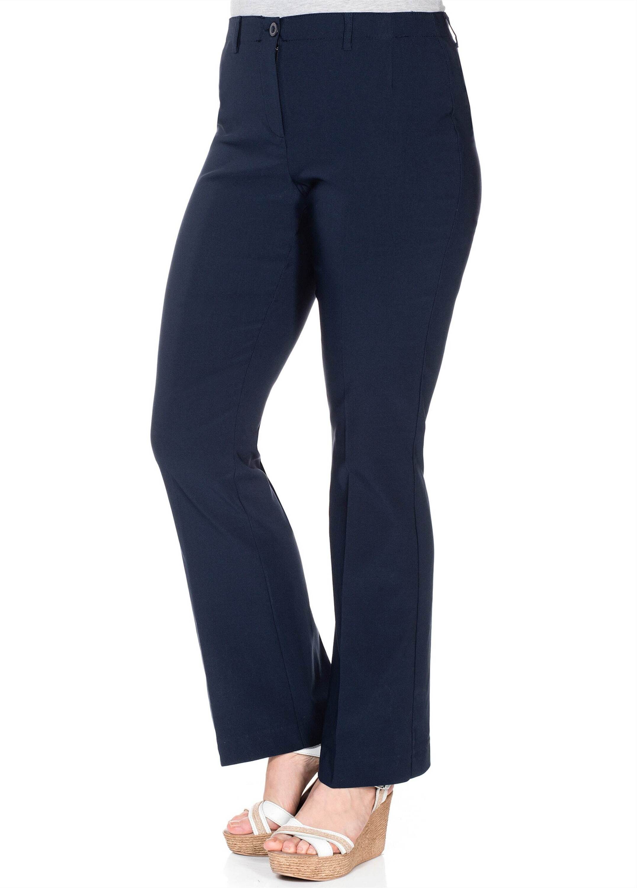 Sheego Jerseyhose Stretch-Hose »Die Bootcut« mit schmalem Bund günstig online kaufen