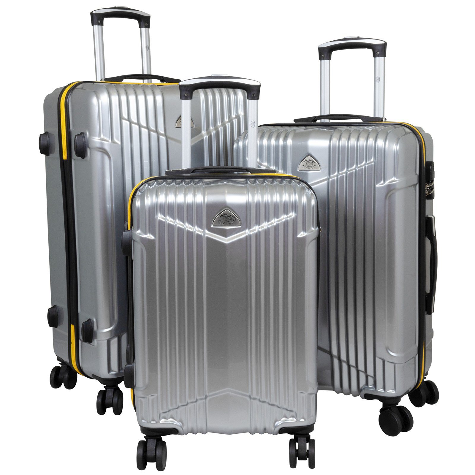 MONOPOL® Trolleyset - Kofferset 3-tlg. aus Polycarbonat - div. Farben