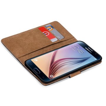 CoolGadget Handyhülle Book Case Handy Tasche für Samsung Galaxy S6 Edge Plus 5,7 Zoll, Hülle Klapphülle Flip Cover für Samsung S6 Edge+ Schutzhülle stoßfest