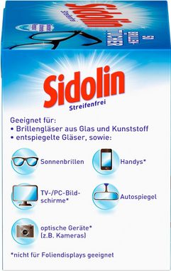 SIDOLIN Streifenfrei Brillenputztücher 50 Stück Reinigungstücher (50-tlg., Extra Soft, für Brillen, Displays, Bildschirme)