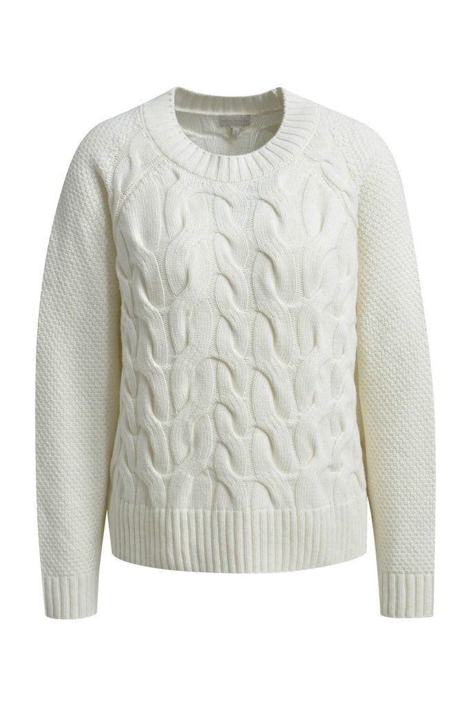 Milano Italy Strickpullover ROUNDNECK PULLOVER CABLE KNIT 1/1 R