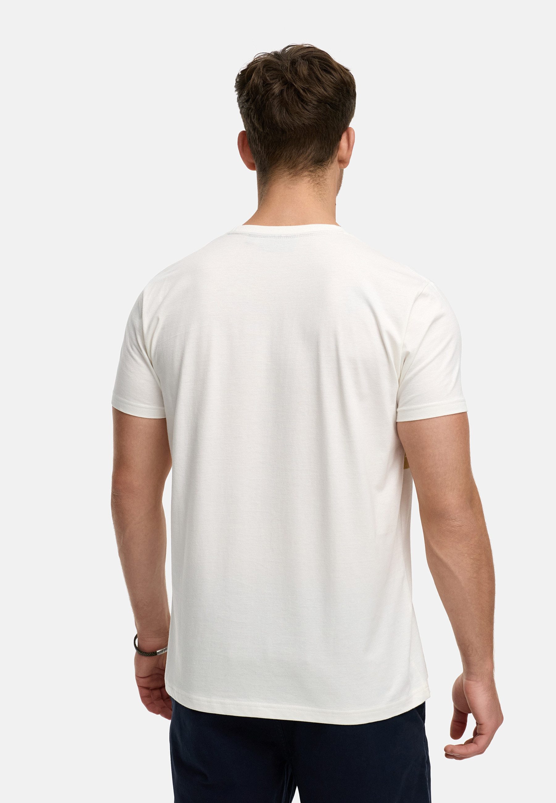 Indicode T-Shirt Herren INAsbjorn Shirt Tee Herrenshirt T-Shirt mit hochwertig verarbeiteten Details