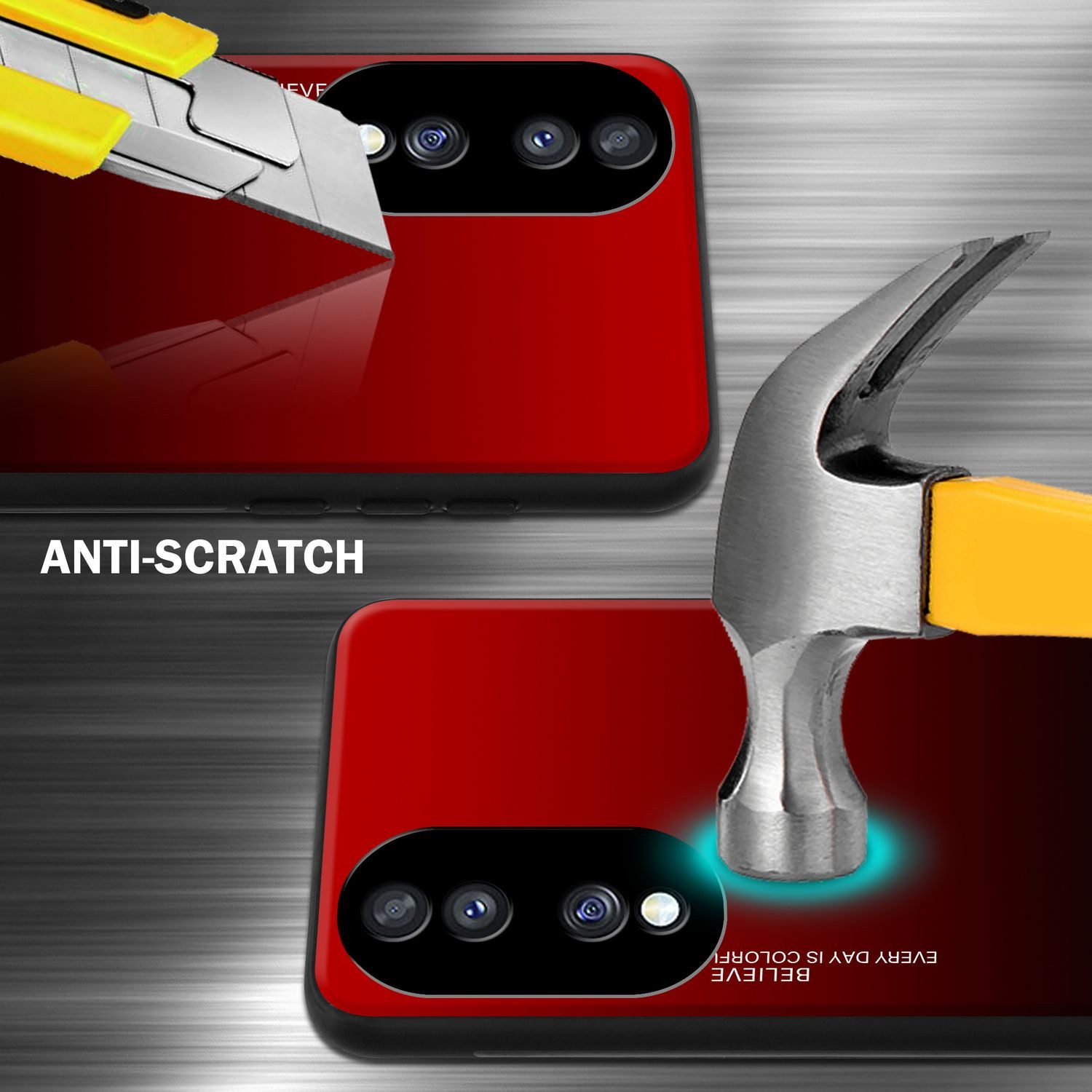 Cadorabo Handyhülle für Honor 70 Hülle Honor 70, Robustes Hard Case - Handy Schutzhülle - Hülle - Back Cover Bumper