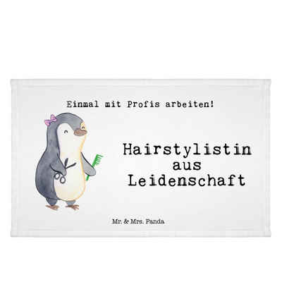 Mr. & Mrs. Panda Handtuch Hairstylistin Leidenschaft - Weiß - Geschenk, Kinder Handtuch, Haare, (1-St), Allrounder