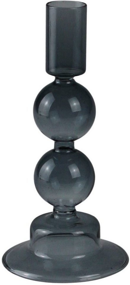 AM Design Kerzenhalter Kerzenständer mit kunstvollen Ausbuchtungen (Set, 2  St), aus Glas, Höhe ca. 16,50 cm, Dekoobjekt
