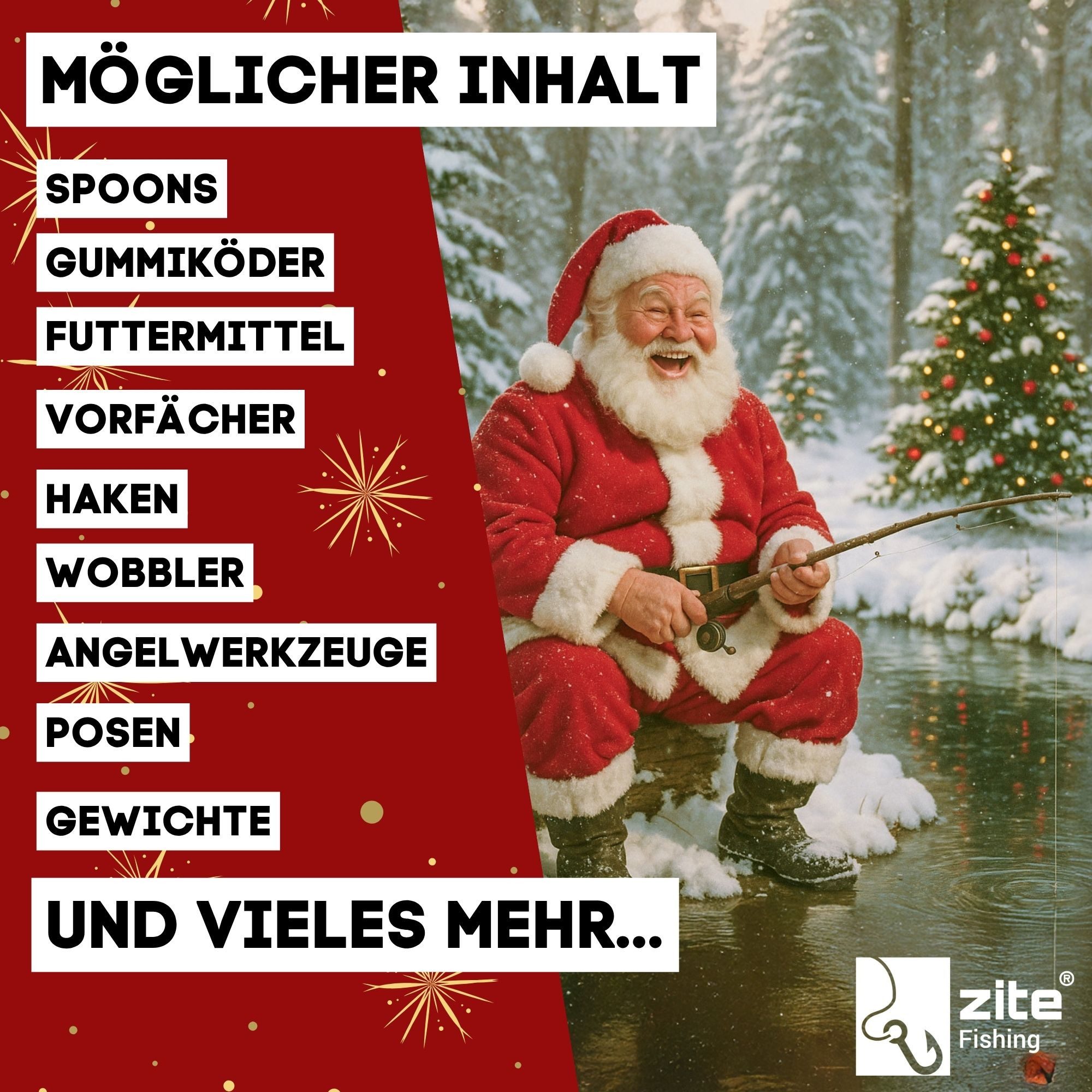 Zite Wundertüte Zite Fishing Wundertüte Angeln - Geschenk unter dem Weihnachtsbaum