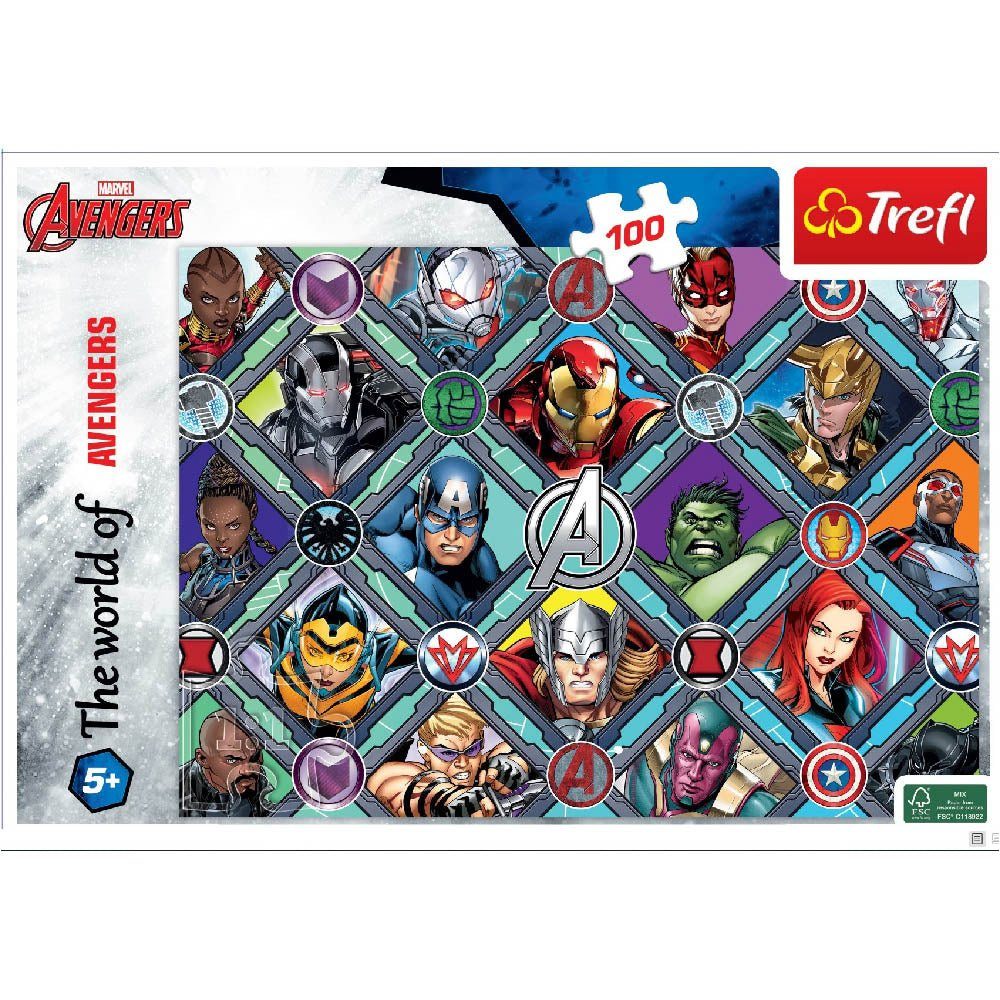 Puzzle Puzzle 100 Teile The World of Avengers von Trefl