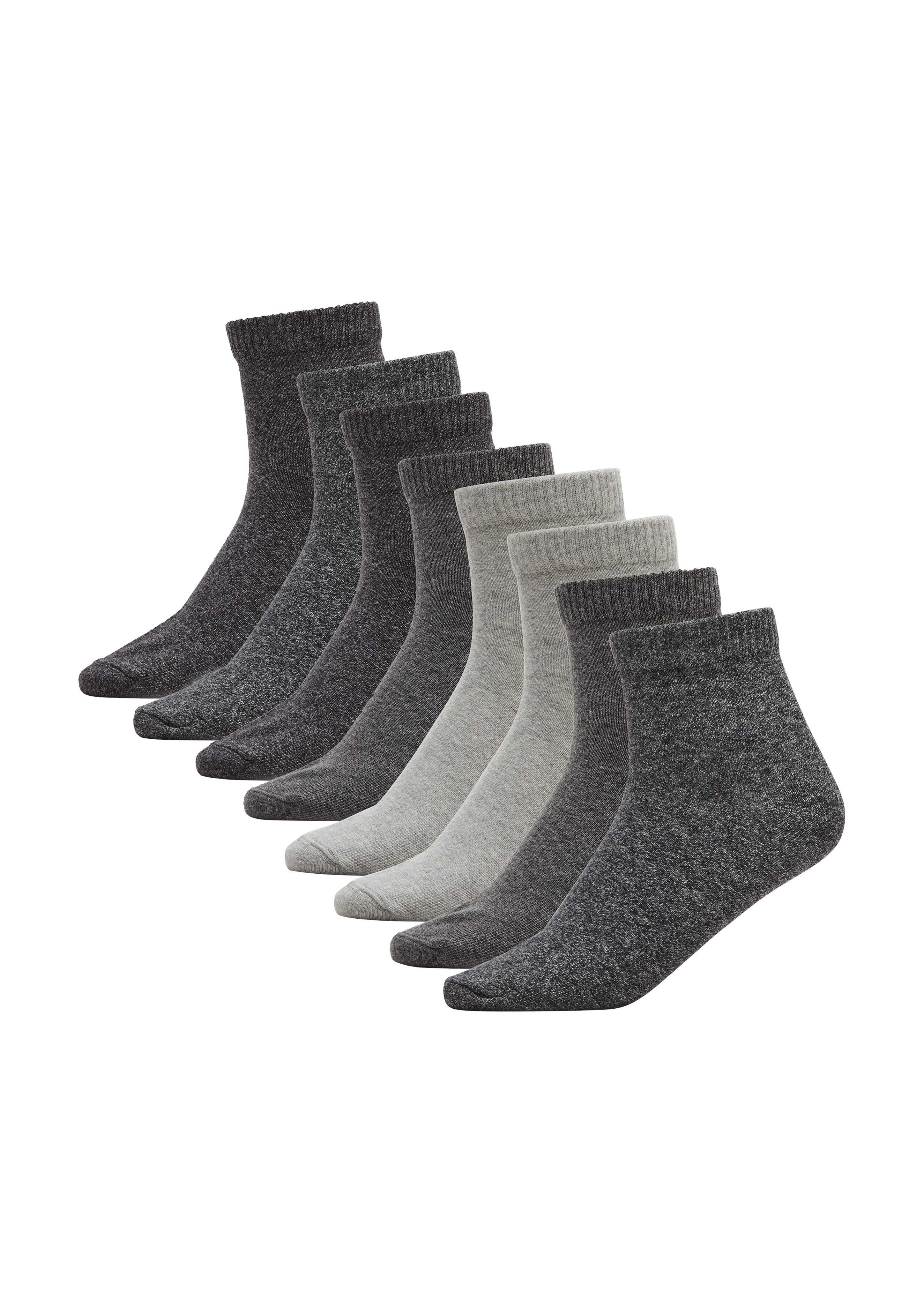 s.Oliver Kurzsocken essentials (8-Paar) mit pflegeleichtem Materialmix