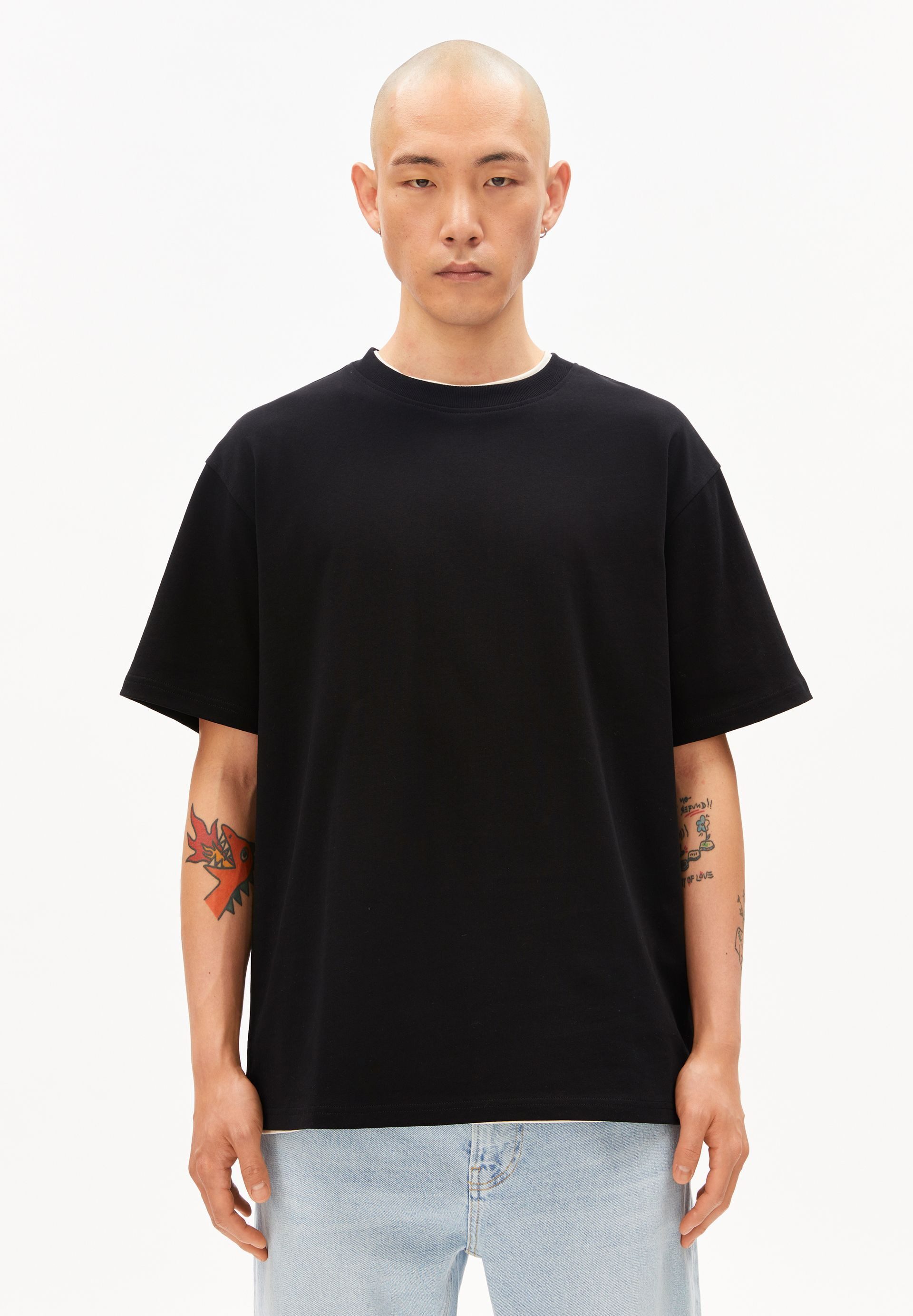 T-Shirt MAARKOS T-Shirt aus Baumwoll-Mix