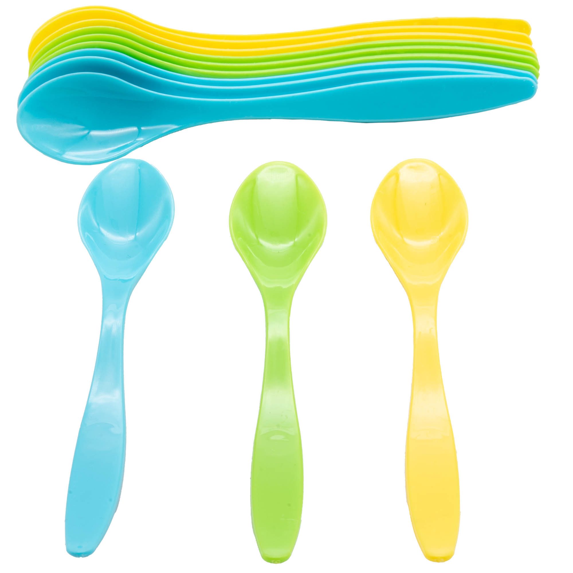 Doratex Besteck-Set 12x Eierlöffel Babylöffel Löffel Eislöffel, Teelöffel, Mehrweglöffel, Joghurtlöffel