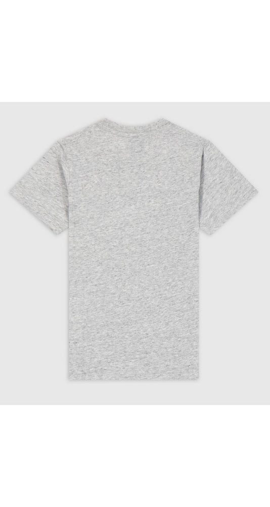 Champion T-Shirt (Baumwolle) Crew mit Logo-Schriftzug hellgrau Jungen