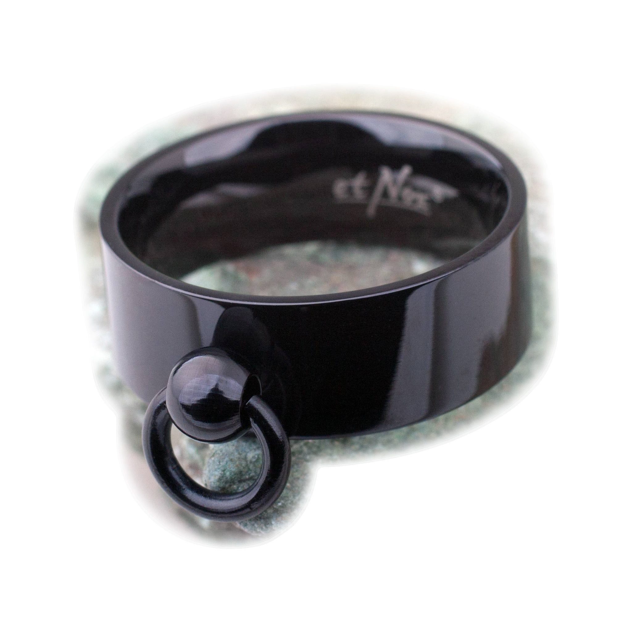 etNox Fingerring Ring der O: The Story of O Ring schwarz von etNox