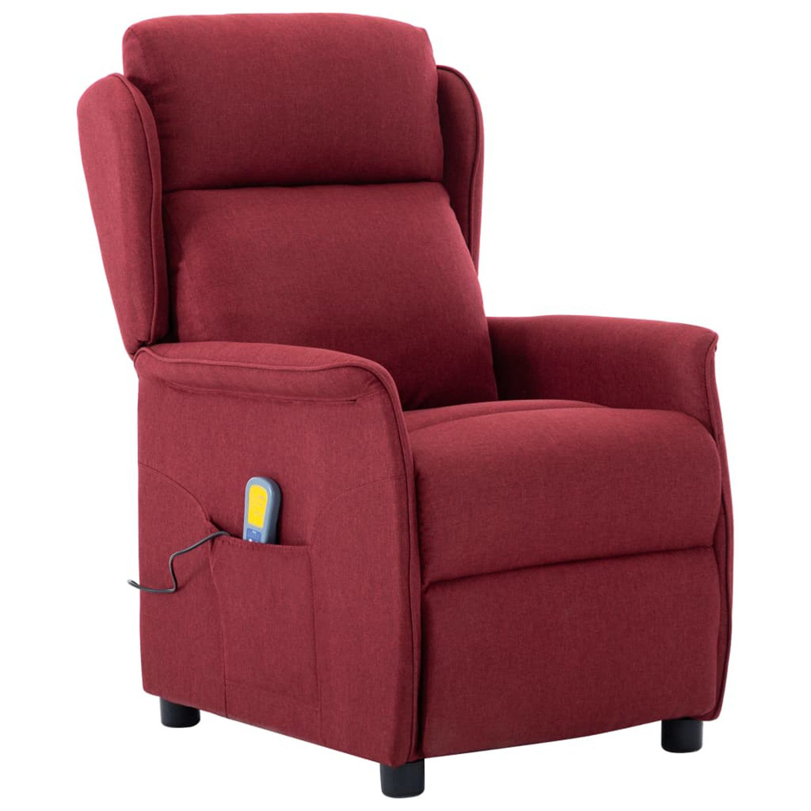vidaXL Massagesessel Massagesessel Weinrot Stoff (1-St) günstig online kaufen