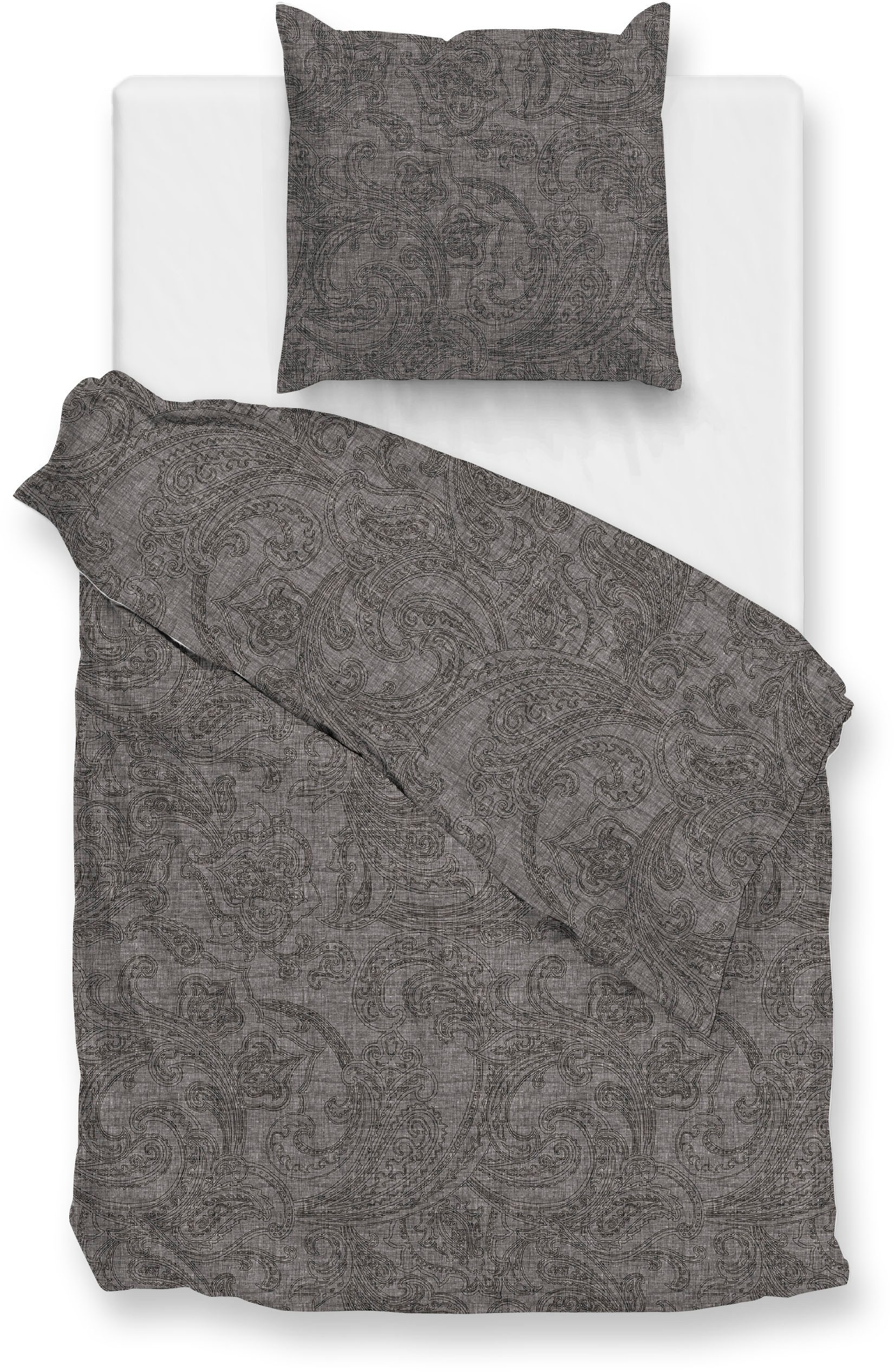 ZO HOME Bettwäsche Paisley-di-Lino, Renforcé, 2 teilig, Bettwäsche aus 100% Baumwolle, hochwertiges Renforcé