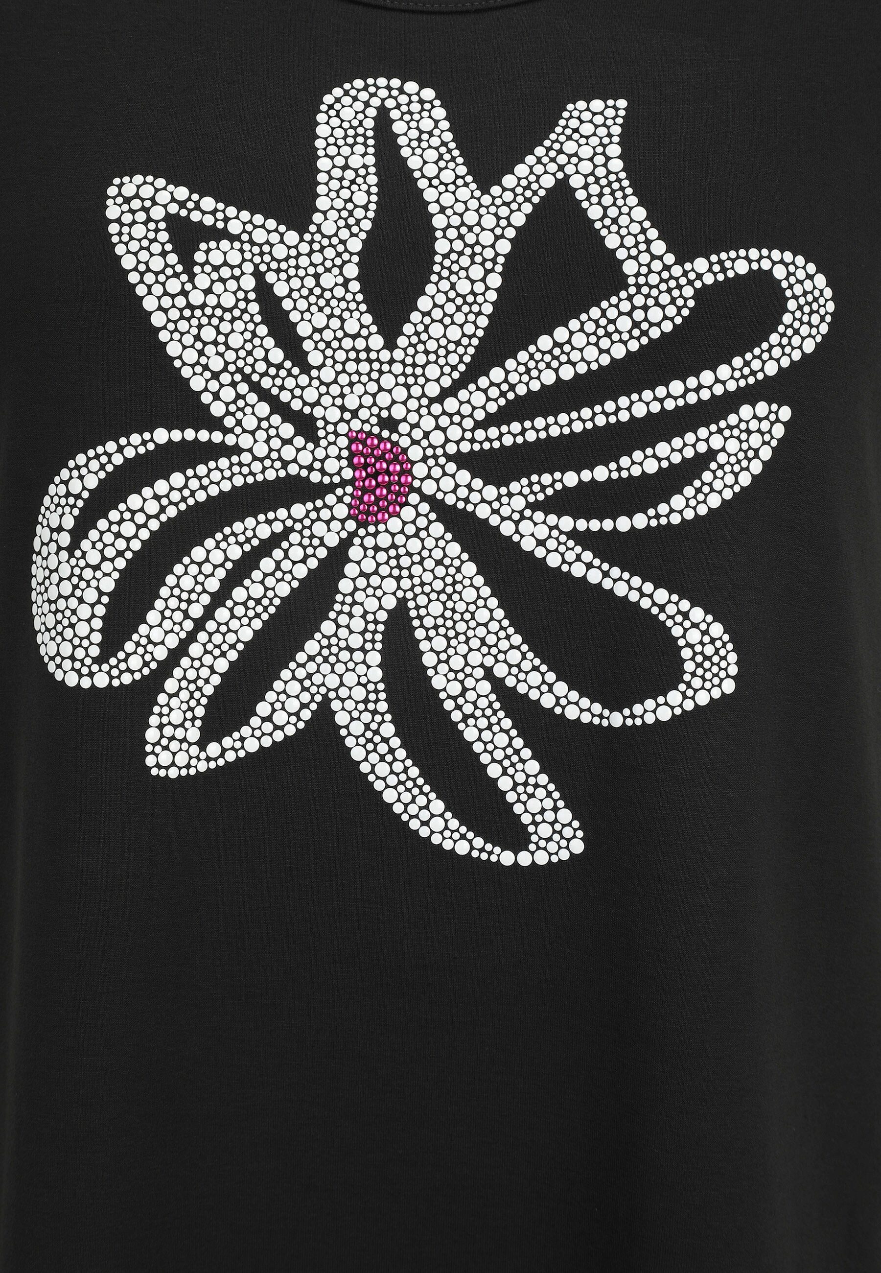 Doris Streich Rundhalsshirt (1-tlg) mit Blüten-Motiv