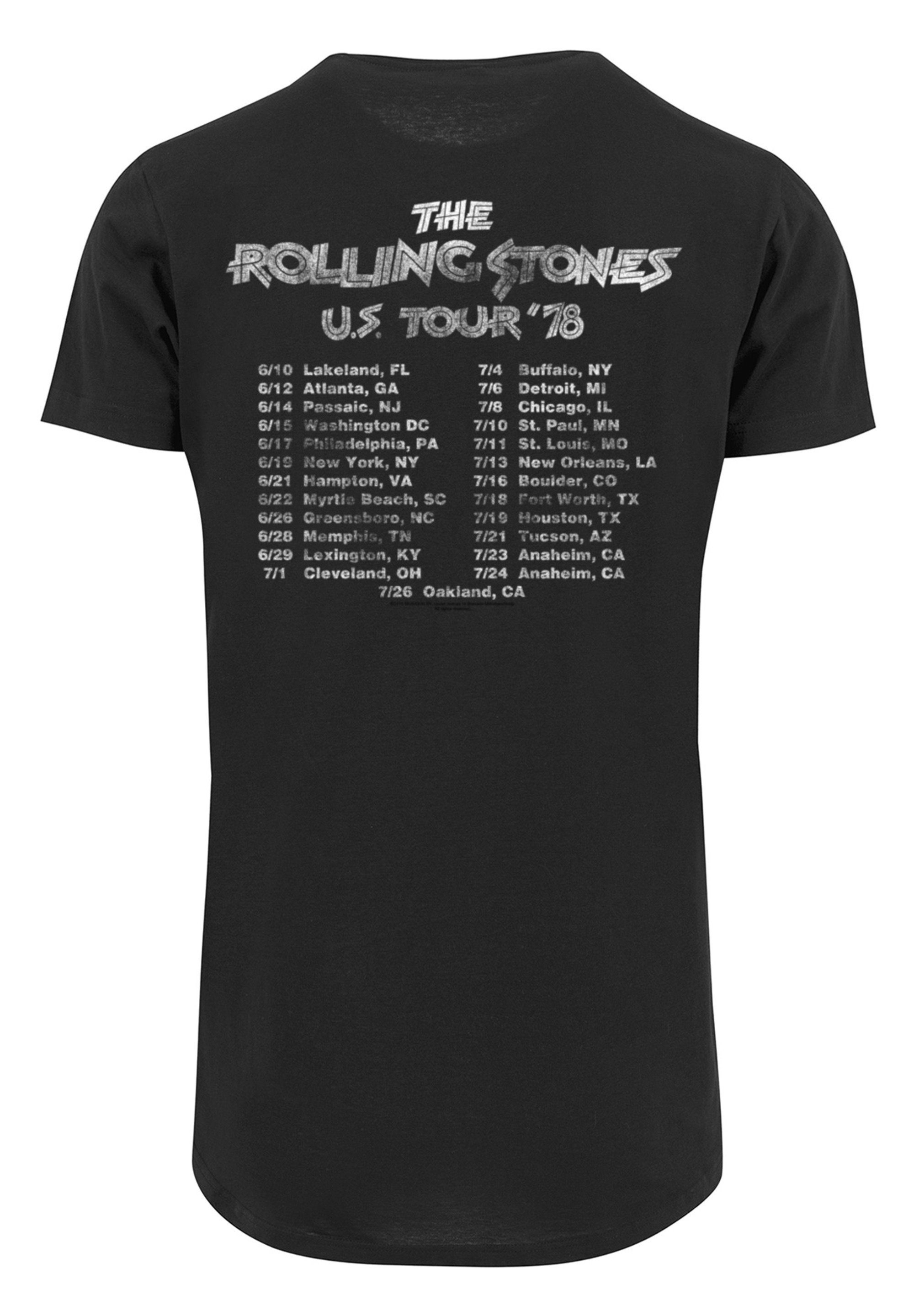 T-Shirt Rolling Front F4NT4STIC The US Print '78 Stones Tour Rock Band