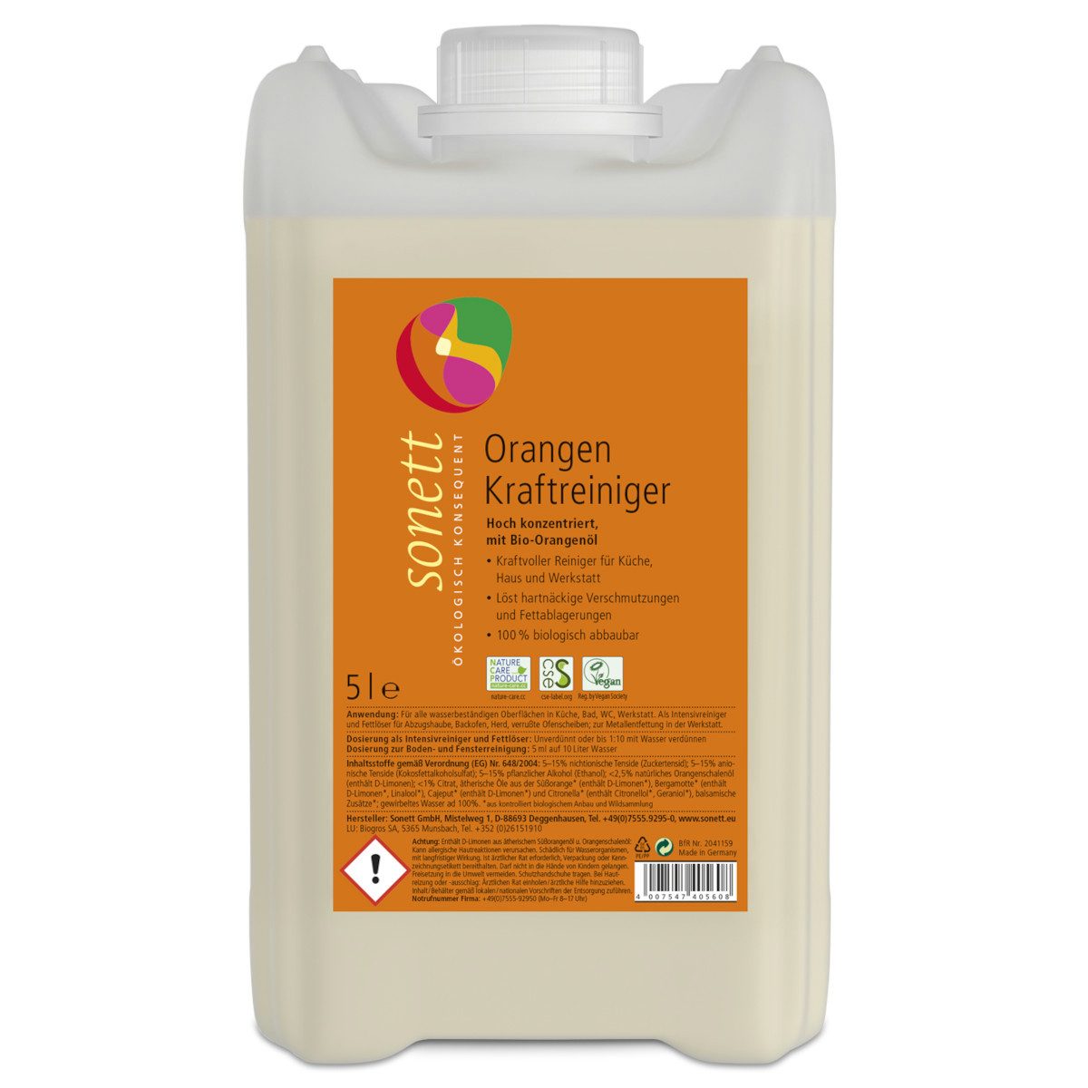Sonett Sonett Orangenkraftreiniger 5 Liter Allzweckreiniger