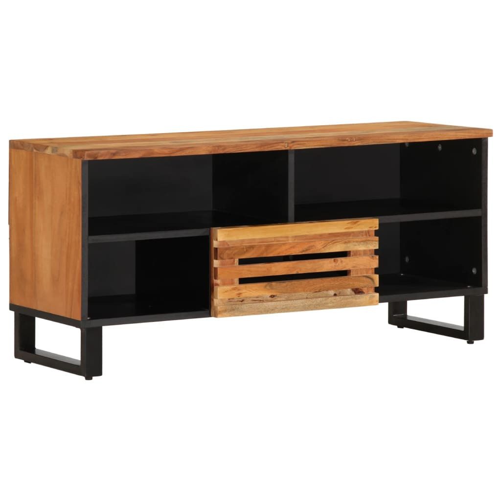 vidaXL Sideboard NA Sideboard Lowboard Schrank Aufbewahrung 100x34x46 cm Massivholz Aka