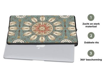 MuchoWow Laptop-Hülle Mandala - Retro - Bohème - Muster 13.3 Zoll, Laptopsleeve, weiches Innenfutter zum Schutz Kratzern, Laptoptasche